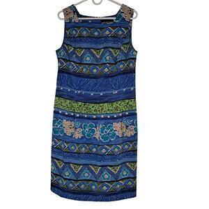 Sag Harbor Womens Dress Size 10 Coastal Tropical Sea Island Vacation Beachy